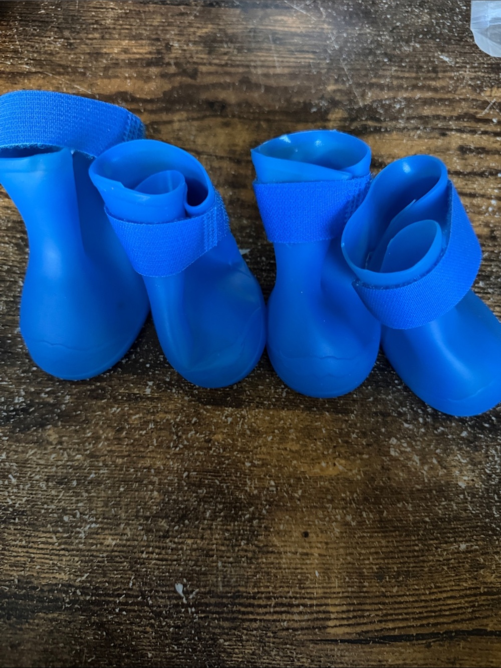 Kids Waterproof Blue Rain & Snow Boots with Hook-and-Loop Strap